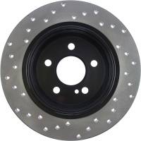 StopTech - StopTech Sport Cryo Cross Drilled Brake Rotor; Rear Left - Image 3