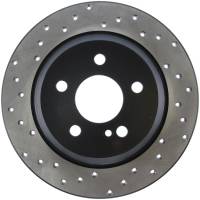 StopTech Sport Cross Drilled Brake Rotor; Rear Right