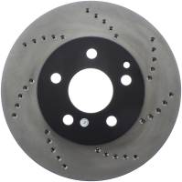 StopTech Sport Cross Drilled Brake Rotor; Front Left