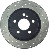 StopTech Sport Cross Drilled Brake Rotor; Rear Right