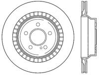 StopTech Sport Cross Drilled Brake Rotor; Rear Left