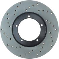 StopTech Sport Cross Drilled Brake Rotor; Front Right