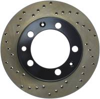 StopTech Sport Cross Drilled Brake Rotor; Rear Right