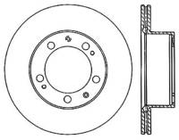 StopTech Sport Cross Drilled Brake Rotor; Front Left