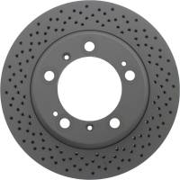 StopTech Cryostop Premium Drilled Brake Rotor; Rear