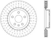 StopTech Sport Cross Drilled Brake Rotor Front Left 128.38024L