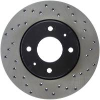 StopTech - StopTech Sport Cross Drilled Brake Rotor Front Left 128.39027L - Image 1