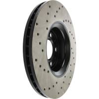 StopTech - StopTech Sport Cryo Cross Drilled Brake Rotor Front Left 128.39032CL - Image 3