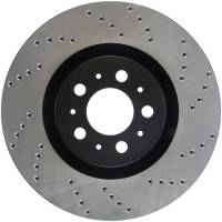 StopTech - StopTech Sport Cross Drilled Brake Rotor Front Left 128.39035L - Image 1