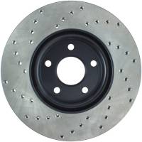 StopTech - StopTech Sport Cross Drilled Brake Rotor Front Left 128.39037L - Image 2