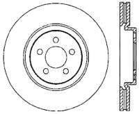 StopTech Sport Cross Drilled Brake Rotor Front Right 128.39038R