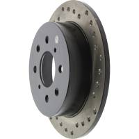 Stoptech - StopTech Sport Cryo Cross Drilled Brake Rotor Rear Left 128.40017CL - Image 2