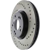 StopTech - StopTech Sport Cryo Cross Drilled Brake Rotor Front Left 128.40057CL - Image 2