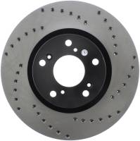 StopTech - StopTech Sport Cross Drilled Brake Rotor Front Left 128.40057L - Image 1