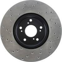 StopTech - StopTech Sport Cryo Cross Drilled Brake Rotor Front Left 128.40062CL - Image 2