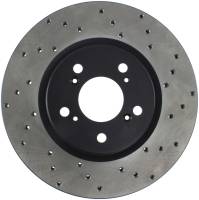 StopTech - StopTech Sport Cross Drilled Brake Rotor Front Left 128.40066L - Image 1