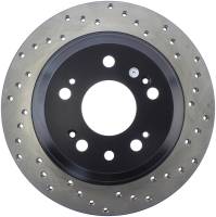 Stoptech - StopTech Sport Cross Drilled Brake Rotor Rear Left 128.40067L - Image 1