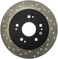 StopTech Sport Cross Drilled Brake Rotor Rear Right 128.40068R