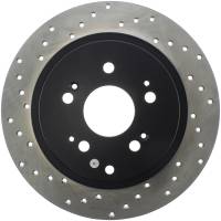 StopTech Sport Cross Drilled Brake Rotor Rear Right 128.40070R