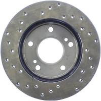 StopTech - StopTech Sport Cross Drilled Brake Rotor Front Left 128.42057L - Image 2