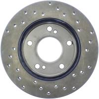 Stoptech - StopTech Sport Cross Drilled Brake Rotor Front Right 128.42057R - Image 2