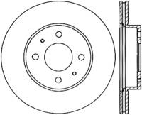 StopTech Sport Cross Drilled Brake Rotor Front Left 128.42061L