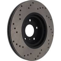 StopTech - StopTech Sport Cryo Cross Drilled Brake Rotor Front Left 128.42080CL - Image 3