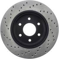 StopTech - StopTech Sport Cross Drilled Brake Rotor Front Left 128.42085L - Image 2