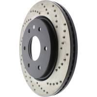 StopTech - StopTech Sport Cryo Cross Drilled Brake Rotor Front Left 128.42090CL - Image 5