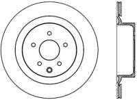 StopTech Sport Cross Drilled Brake Rotor Rear Right 128.42101R