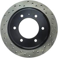 Stoptech - StopTech Sport Cross Drilled Brake Rotor Rear Left 128.43015L - Image 1