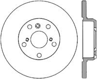 StopTech Sport Cross Drilled Brake Rotor Rear Right 128.44089R