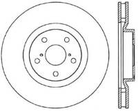 StopTech 93-98 Toyota Supra Turbo Drilled Left Front Rotor - 128.44103L