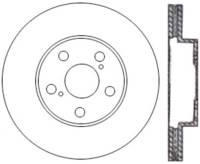 StopTech Sport Cross Drilled Brake Rotor Front Left 128.44135L