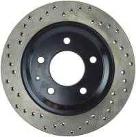 StopTech Sport Cross Drilled Brake Rotor; Rear Right