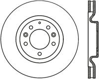 StopTech Sport Cross Drilled Brake Rotor Front Left 128.45070L