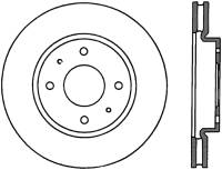 StopTech Sport Cross Drilled Brake Rotor Front Left 128.46070L