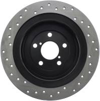 Stoptech - StopTech Sport Cross Drilled Brake Rotor Rear Left 128.47017L - Image 1