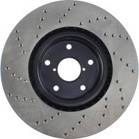 Stoptech - StopTech 05-17 Subaru WRX Cryo Drilled Sport Left Front Rotor - 128.47022CL - Image 5