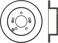 StopTech Sport Cross Drilled Brake Rotor Front Right 128.50024R