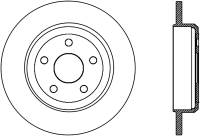 StopTech Sport Cross Drilled Brake Rotor Rear Right 128.58005R