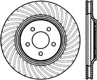 StopTech Sport Cross Drilled Brake Rotor Front Right 128.61045R