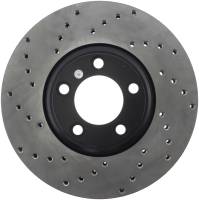 StopTech Sport Cross Drilled Brake Rotor; Front Right