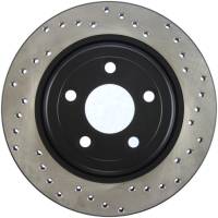 StopTech - StopTech Sport Cross Drilled Brake Rotor; Rear Left - Image 2