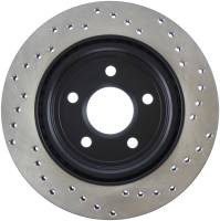 StopTech Sport Cross Drilled Brake Rotor; Rear Right