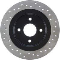 StopTech Sport Cross Drilled Brake Rotor Rear Right 128.61074R