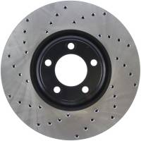 StopTech Sport Cross Drilled Brake Rotor; Front Right