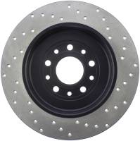 StopTech Sport Cross Drilled Brake Rotor Rear Right 128.61081R