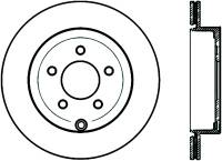 StopTech Sport Cross Drilled Brake Rotor Rear Right 128.61091R