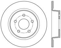 StopTech Sport Cross Drilled Brake Rotor Rear Right 128.61101R